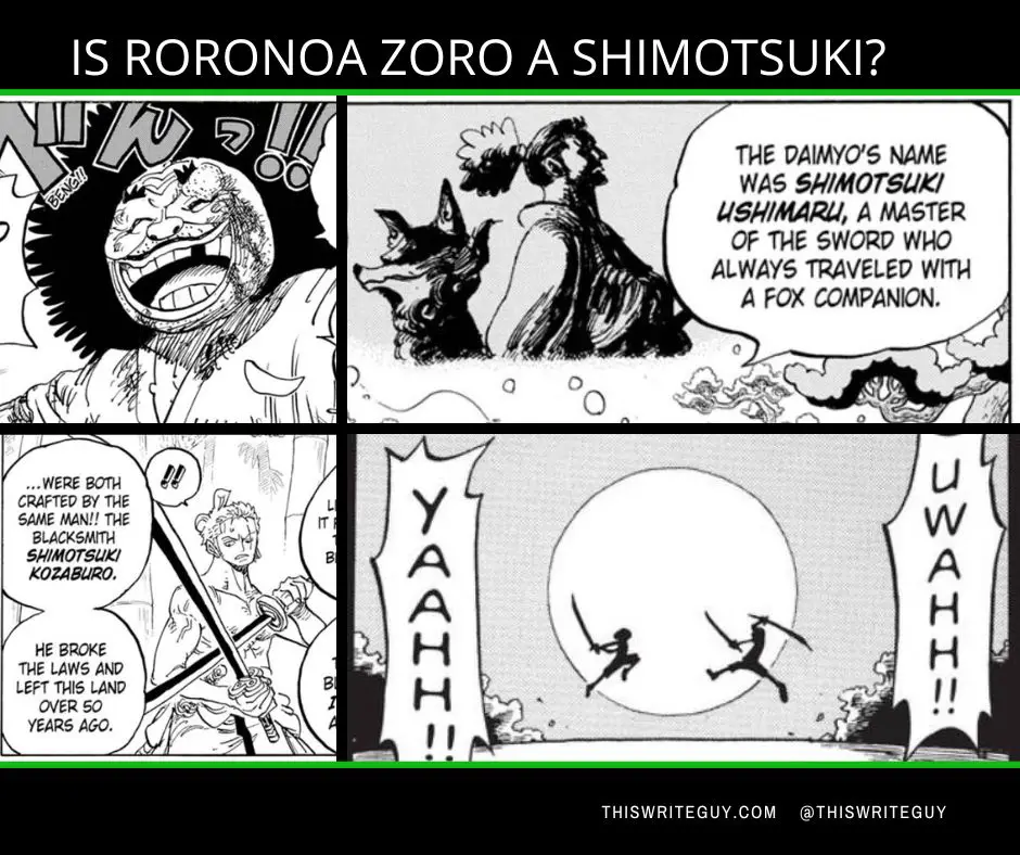 Roronoa Zoro a Shimotsuki  Ushimaru’s Son  Zoro’s Past  One Piece Mega Theory