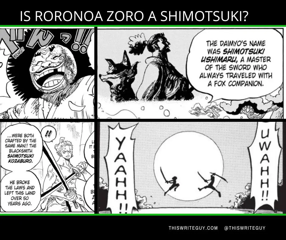 A ORIGEM DE RORONOA ZORO e O CLÃ SHIMOTSUKI